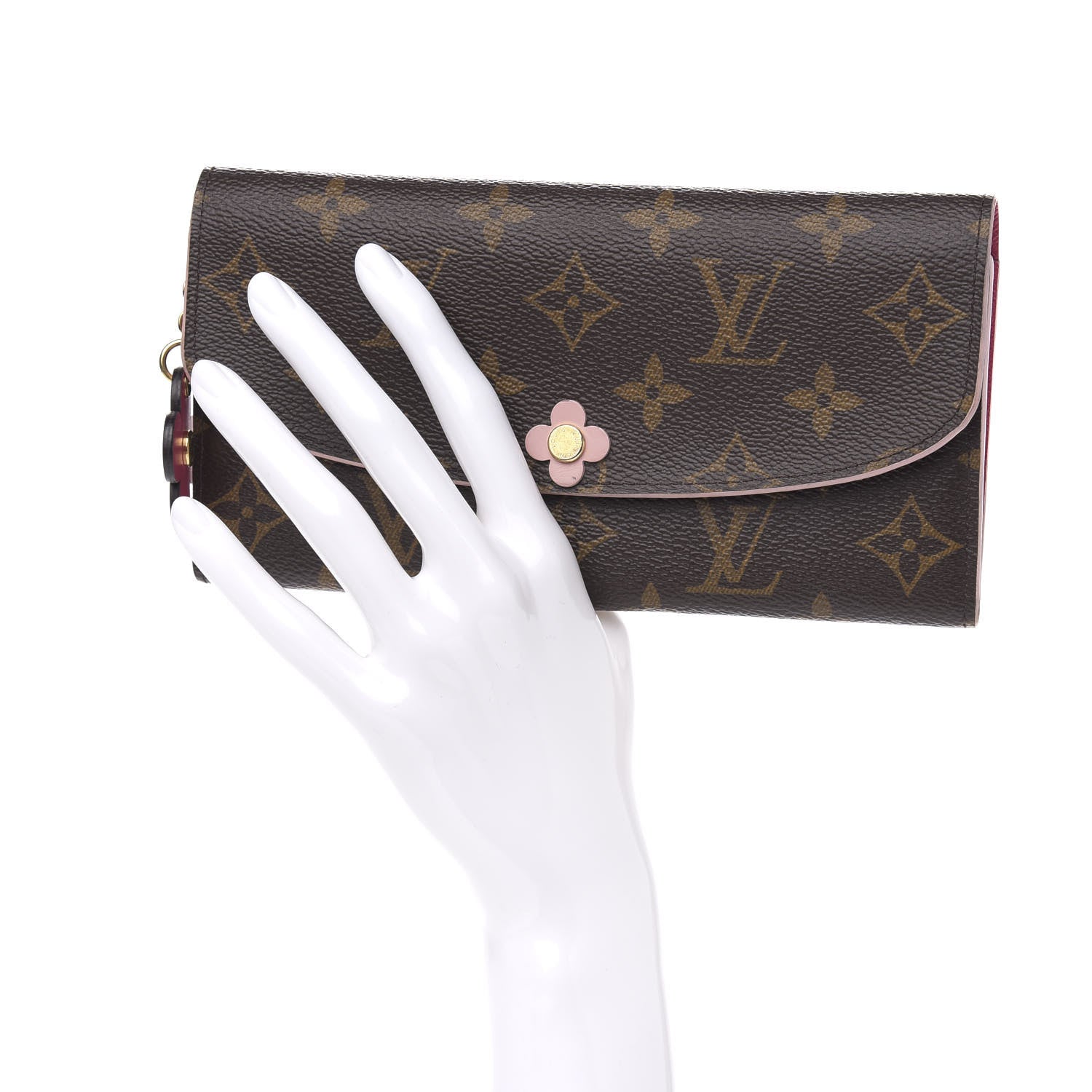 Louis Vuitton Monogram Bloom Flower Emilie Wallet 2 of 10