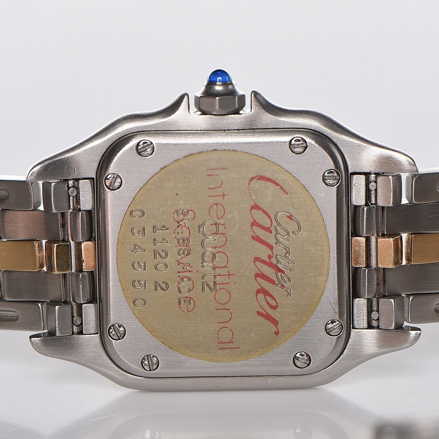 Stainless Steel 18K Yellow Gold 22mm Panthere Quartz Watch