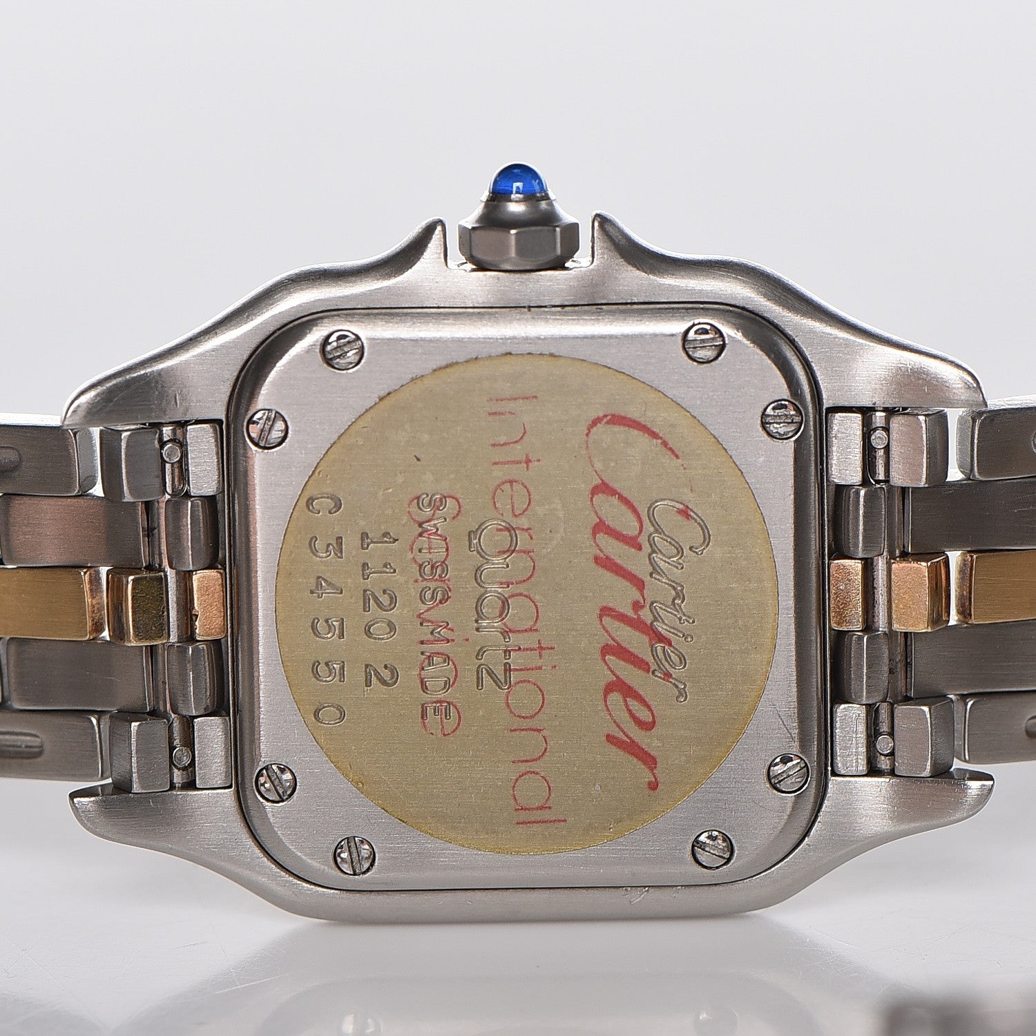Cartier Stainless Steel 18K Yellow Gold 22mm Panthere Quartz Watch 7 of 7