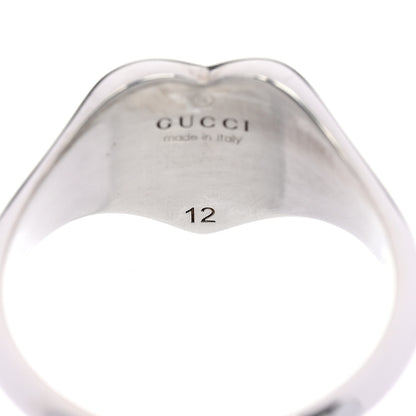 Gucci Sterling Silver Enamel Heart Ring 52 6 Red 5 of 6