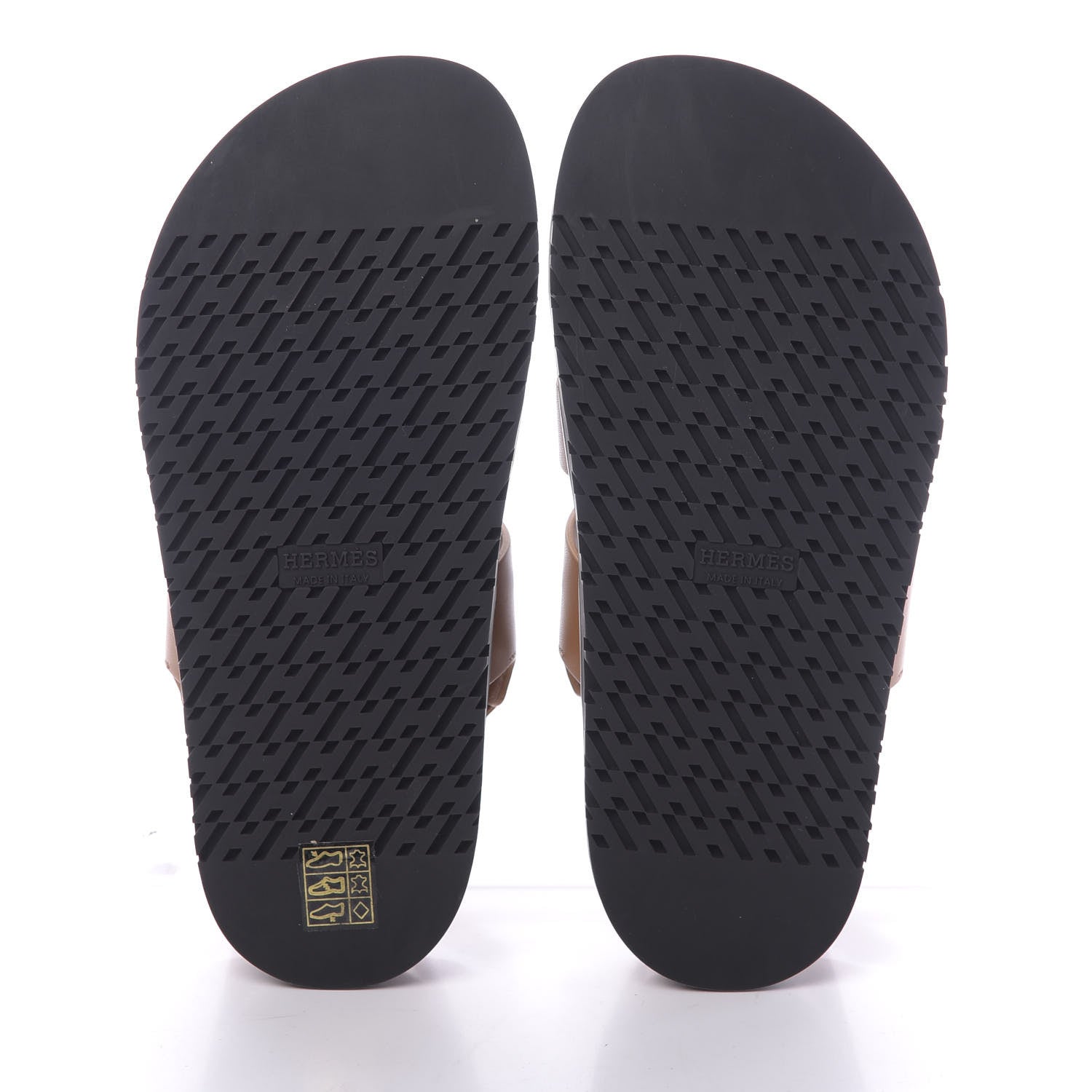 Hermes Calfskin Womens Takara Sandals 37.5 Gold 6 of 10