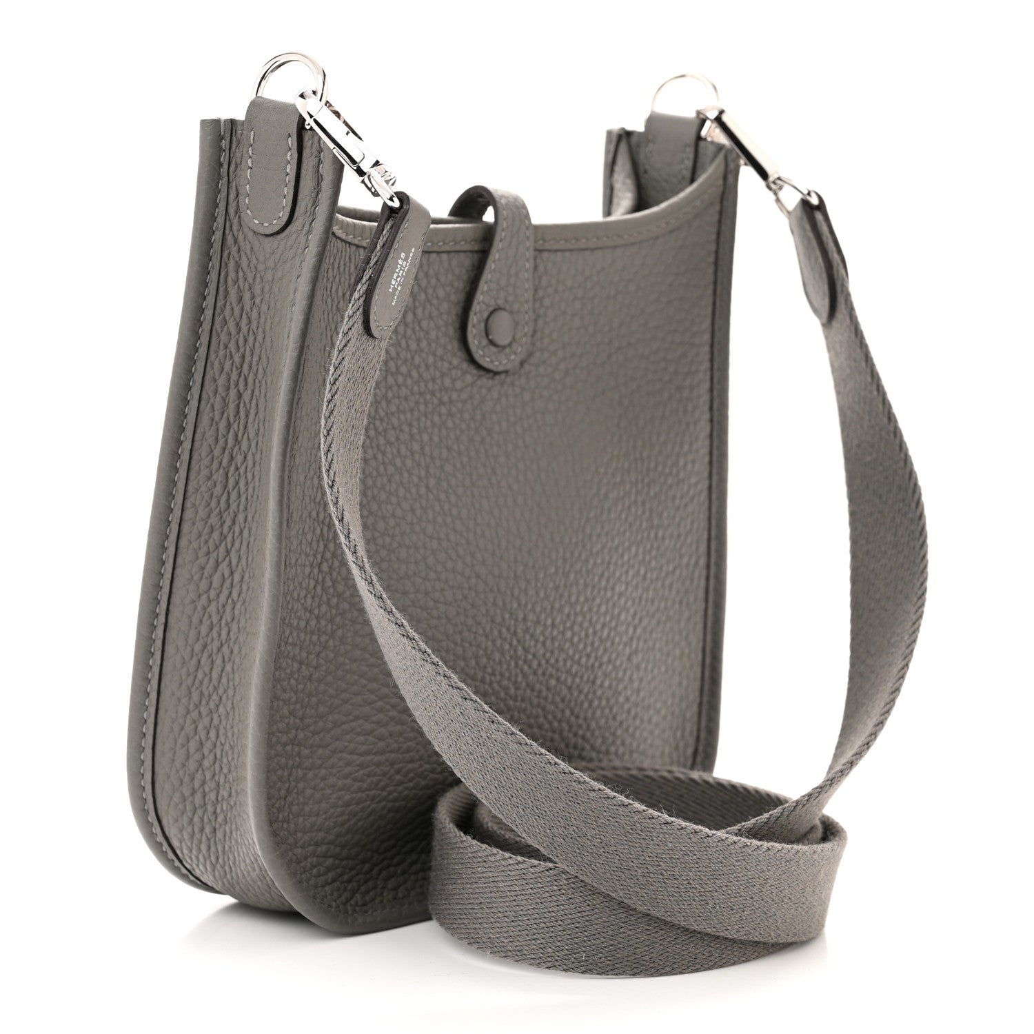 Hermes Taurillon Clemence Evelyne TPM Gris Meyer 3 of 11