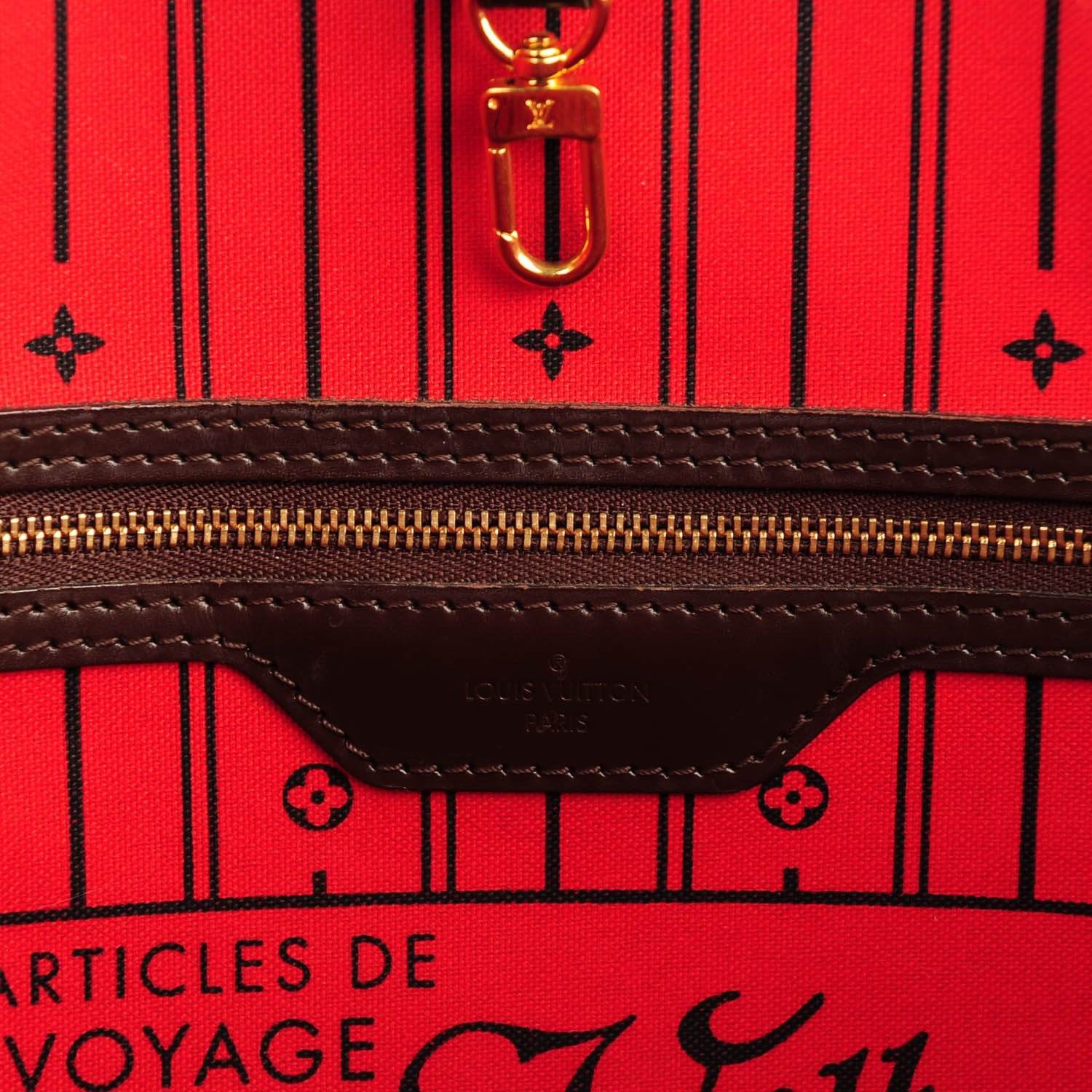 Louis Vuitton Damier Ebene Neverfull MM 7 of 8
