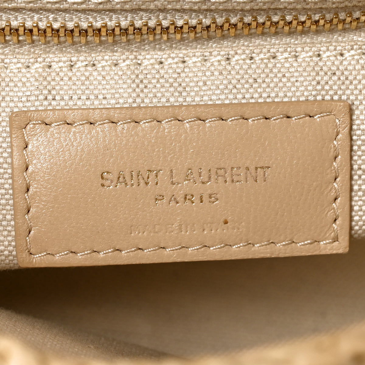 Saint Laurent Raffia Monogram Medium Jamie Natural Avorio 6 of 10