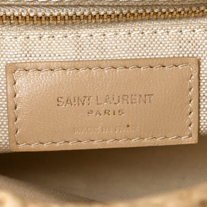 Saint Laurent Raffia Monogram Medium Jamie Natural Avorio 6 of 10