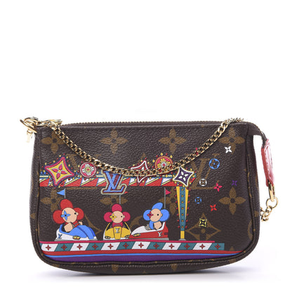 Louis Vuitton Monogram 2020 Christmas Animation Bumper Cars Mini Pochette Accessories Coquelicot 1 of 7