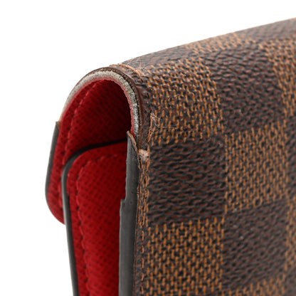 Louis Vuitton Damier Ebene Josephine Wallet Red 9 of 12