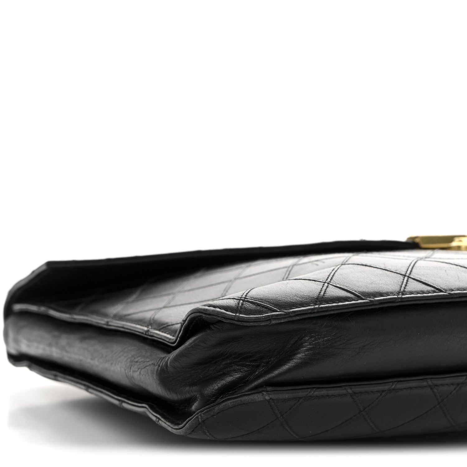 Chanel Lambskin Stitched Briefcase Bag Black 1844917 – FASHIONPHILE