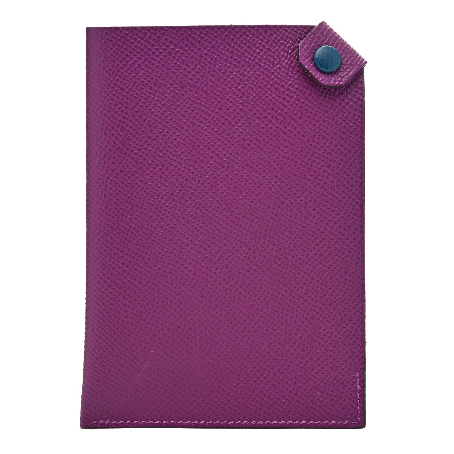 Hermes Epsom Tarmac Dot PM Passport Holder Anemone Deep Blue 1 of 6