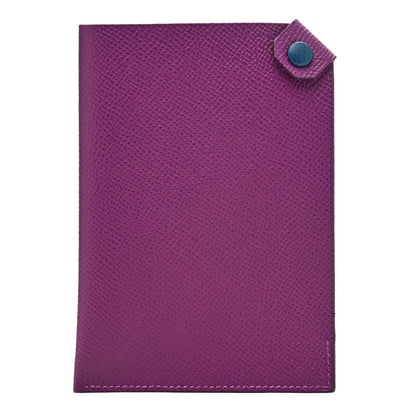 Hermes Epsom Tarmac Dot PM Passport Holder Anemone Deep Blue 1 of 6