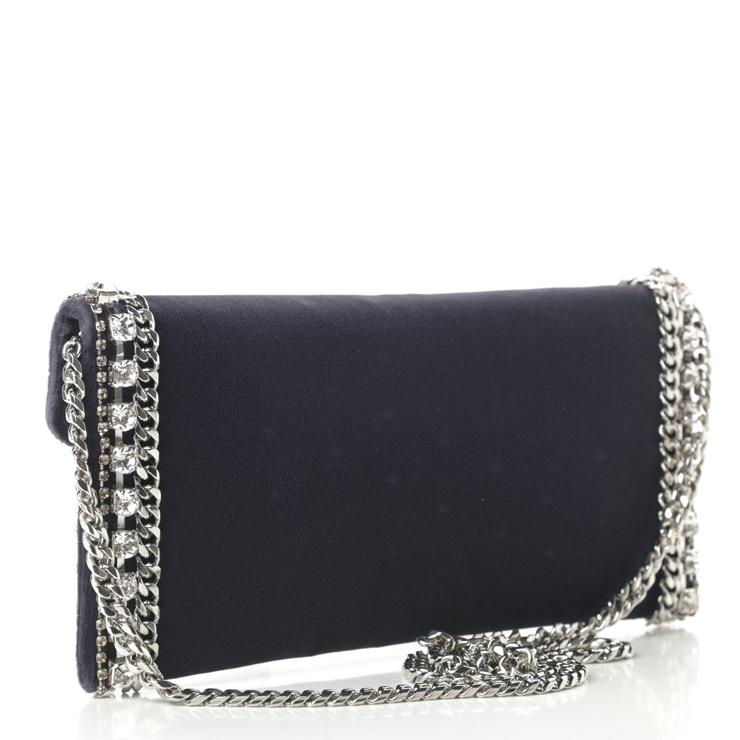 Envelope Clutch Silver Slate