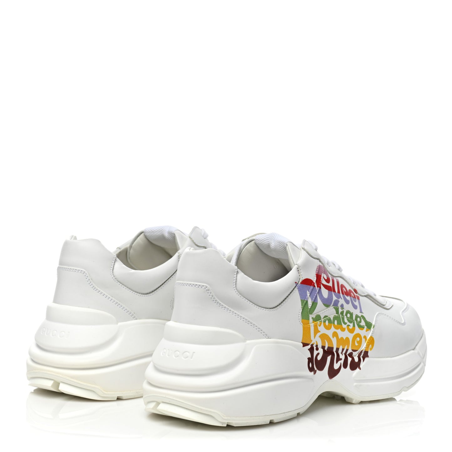 Apollo Calfskin Mens Prodige D'Amour Rhyton Sneakers 8.5 Great White