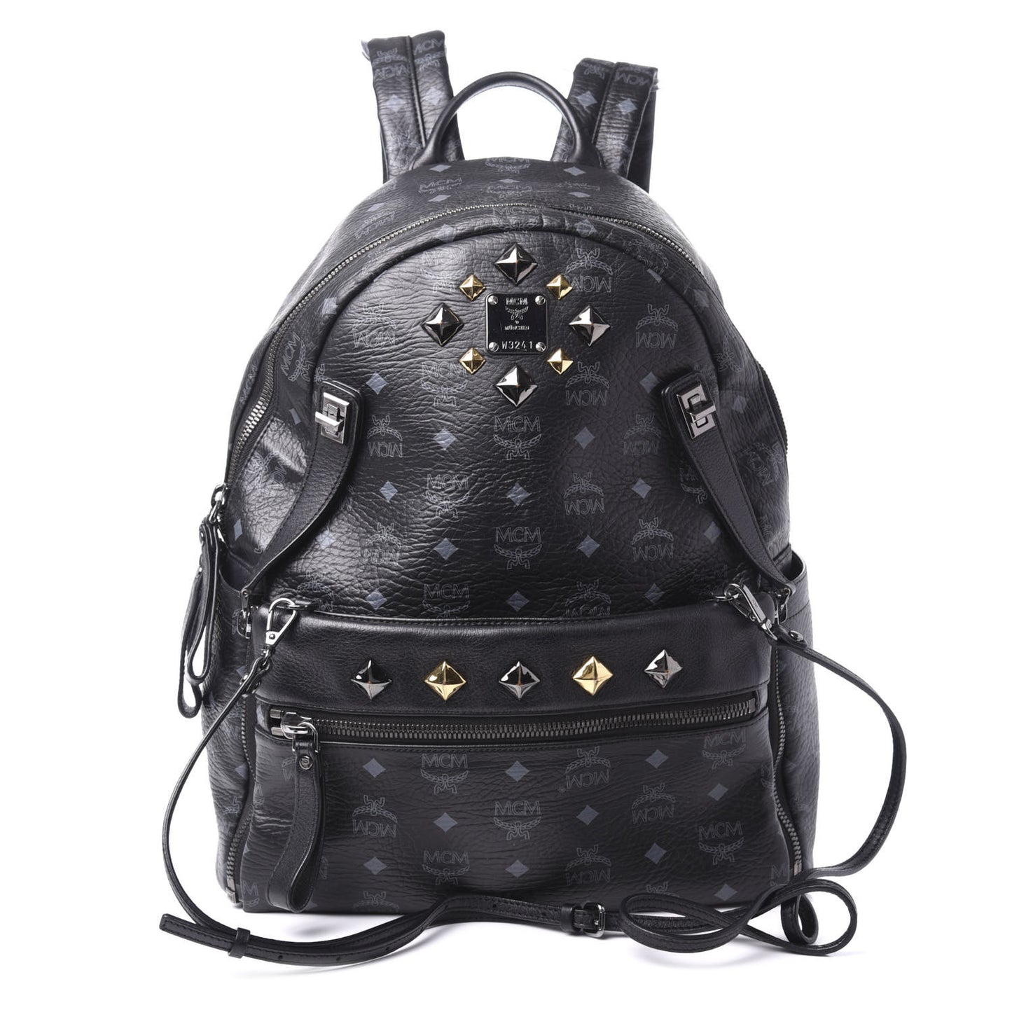 Visetos Medium Studded Dual Stark Backpack Black