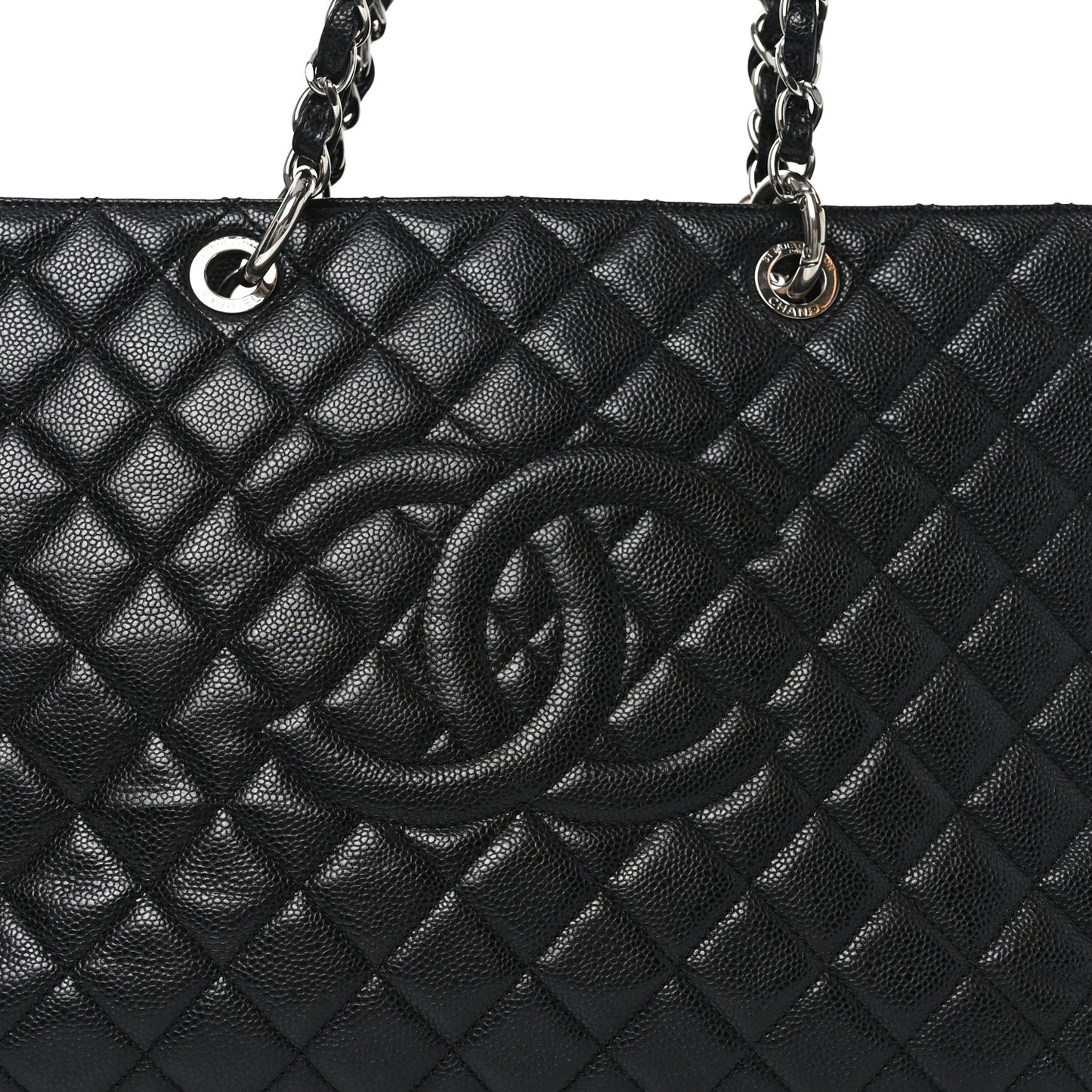 Caviar Quilted XL Grand Shopping Tote GST Black