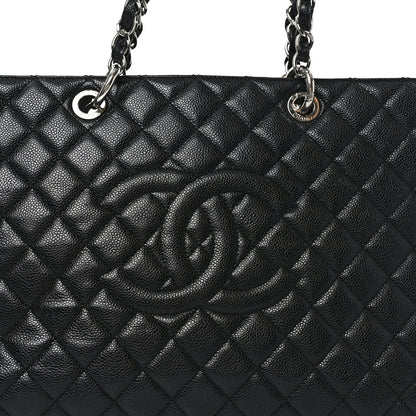 Chanel Caviar Quilted XL Grand Shopping Tote GST Black 8 of 10