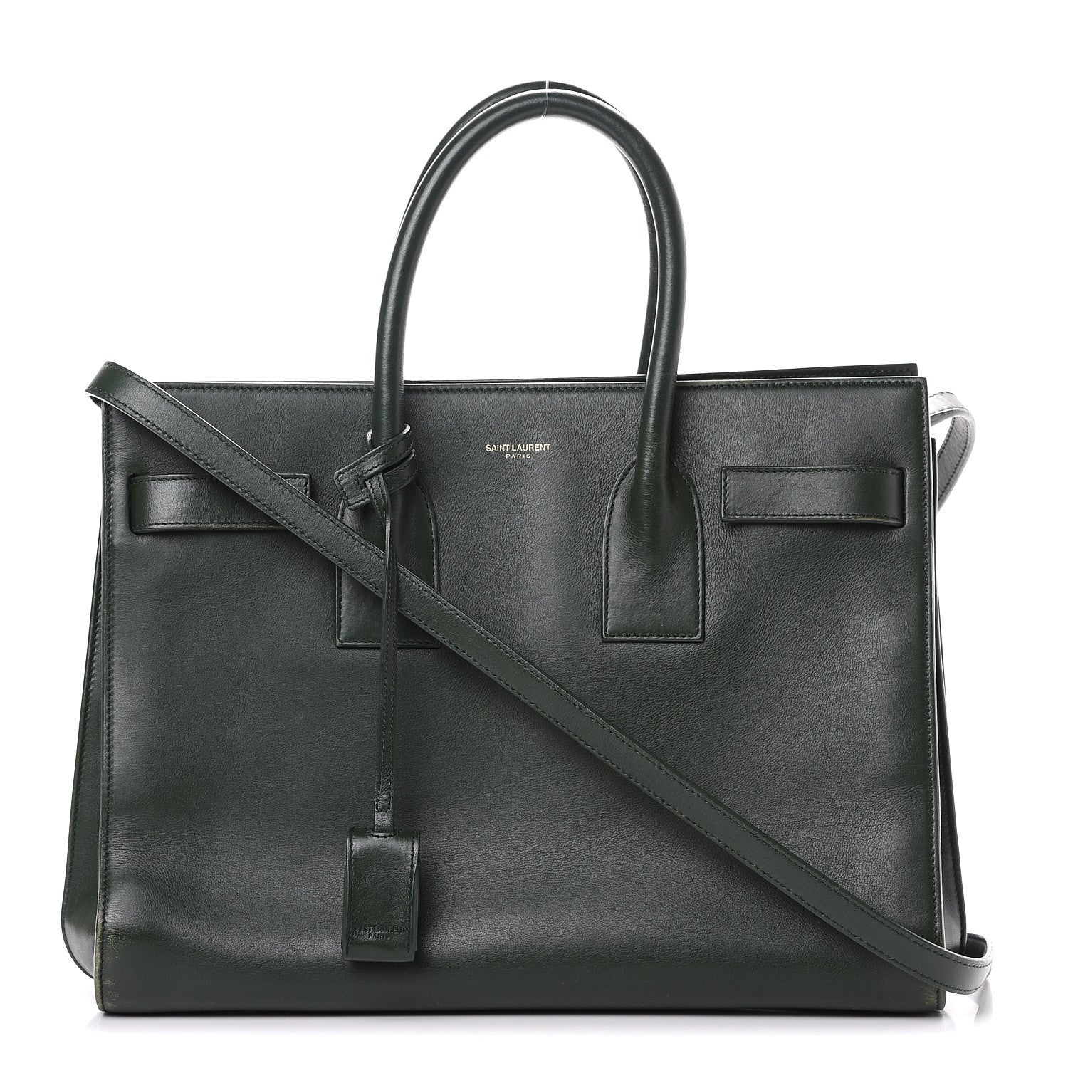 Saint Laurent Calfskin Small Sac De Jour Dark Green 1 of 17