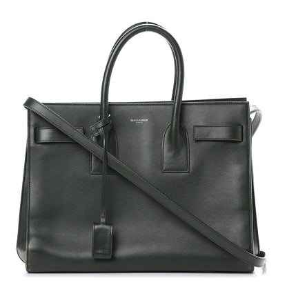 Saint Laurent Calfskin Small Sac De Jour Dark Green 1 of 17