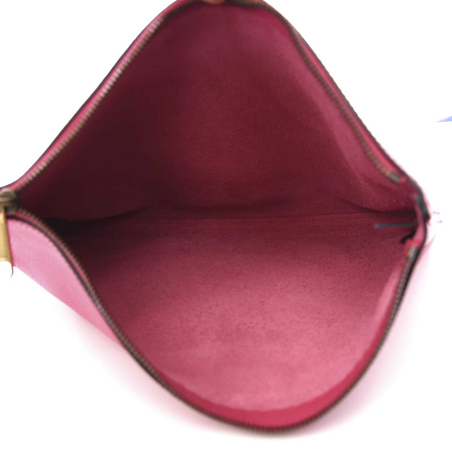 Pebbled Calfskin Medium Logo Portfolio Clutch Box Pink Green