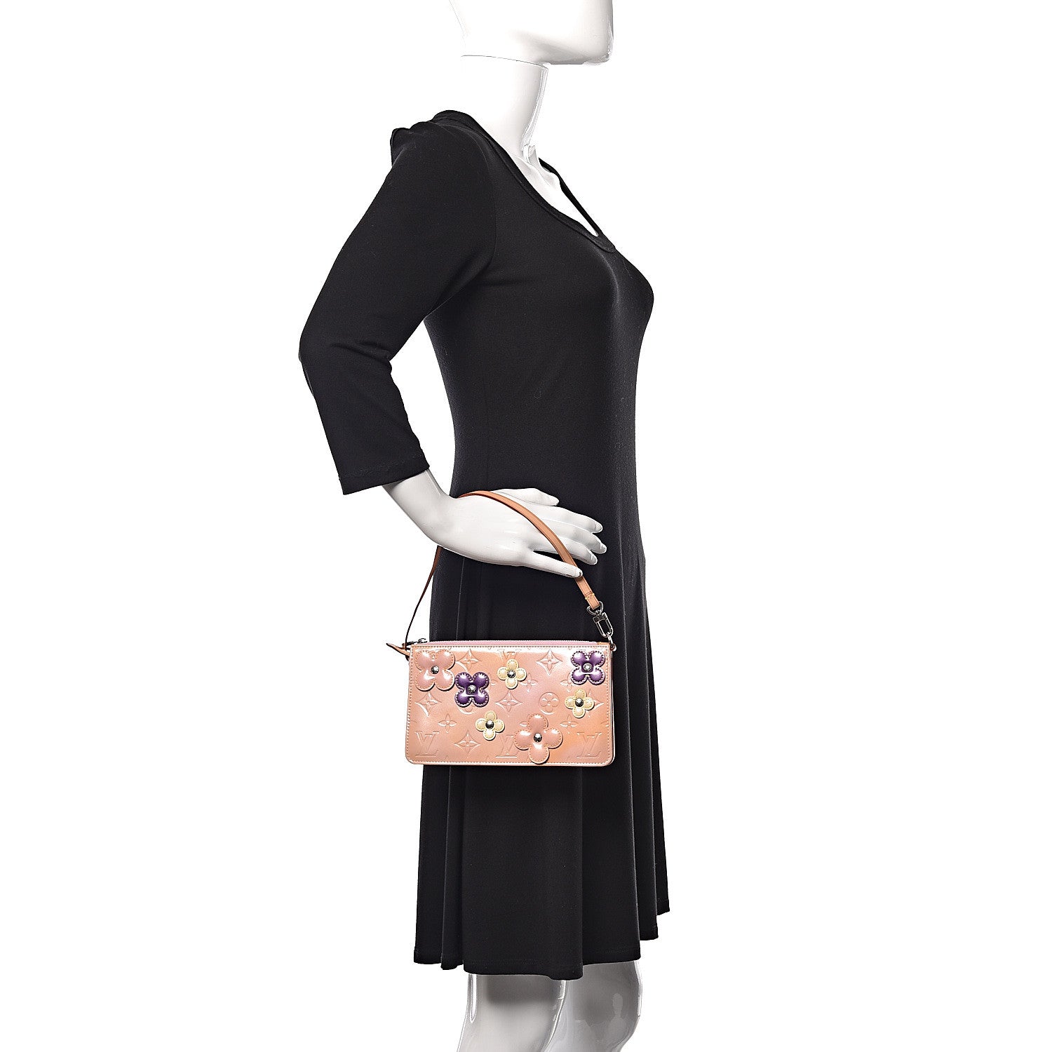Louis Vuitton Vernis Lexington Fleurs Pochette Pink 2 of 11