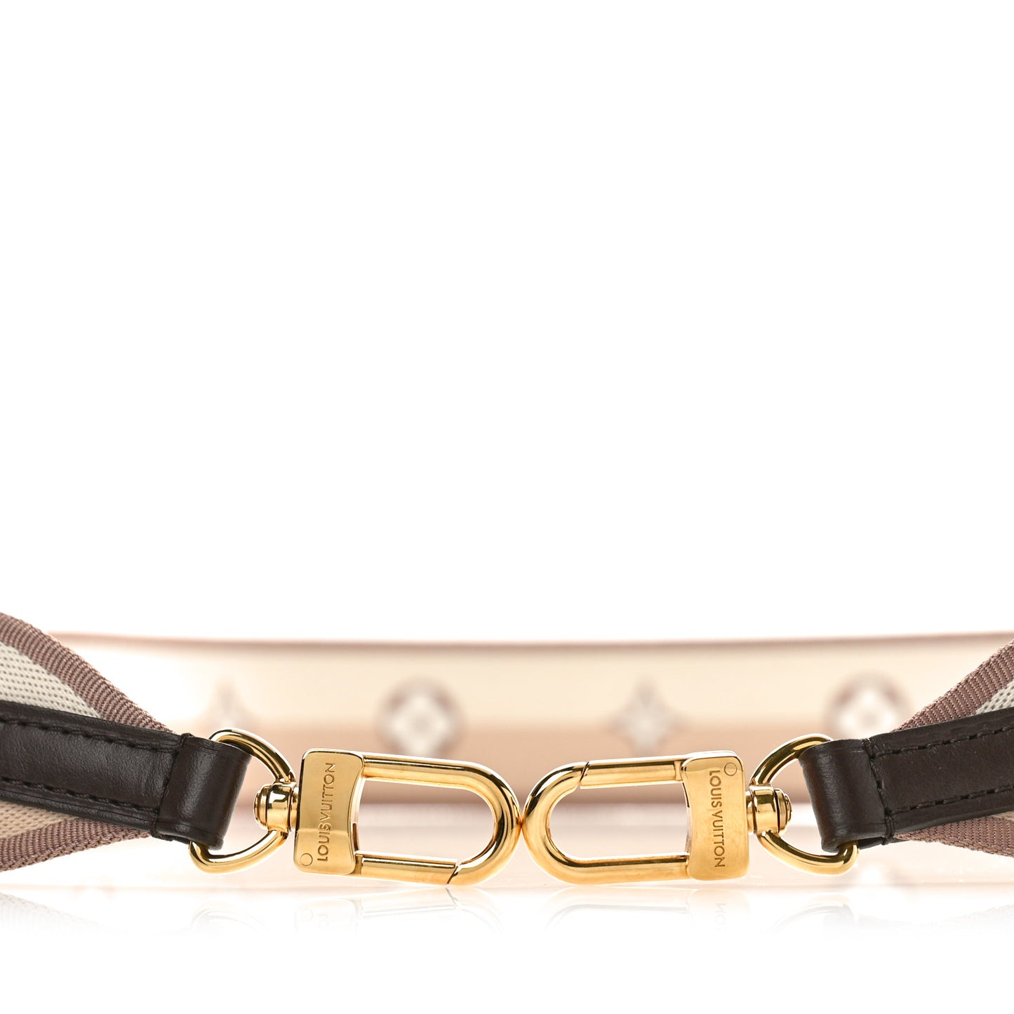 Jacquard Speedy Bandouliere 20 Shoulder Strap Beige Brown