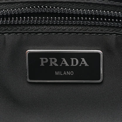 Prada Tessuto Nylon Studded Belt Bag Black White 6 of 9