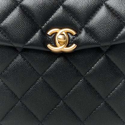 Chanel Caviar Quilted 31 Rue Cambon Mini Top Handle Flap Black 9 of 11