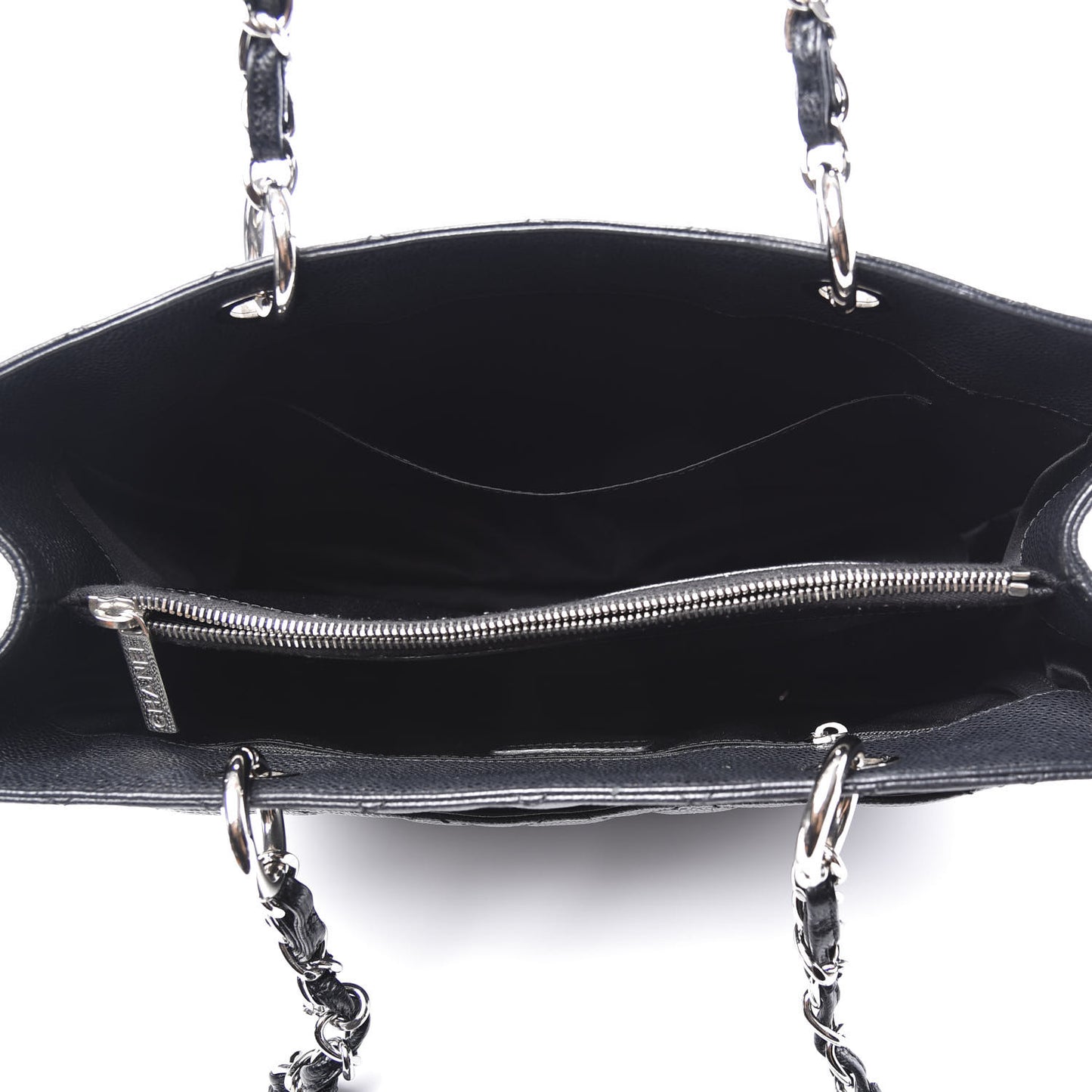 Caviar Quilted Grand Shopping Tote GST Black