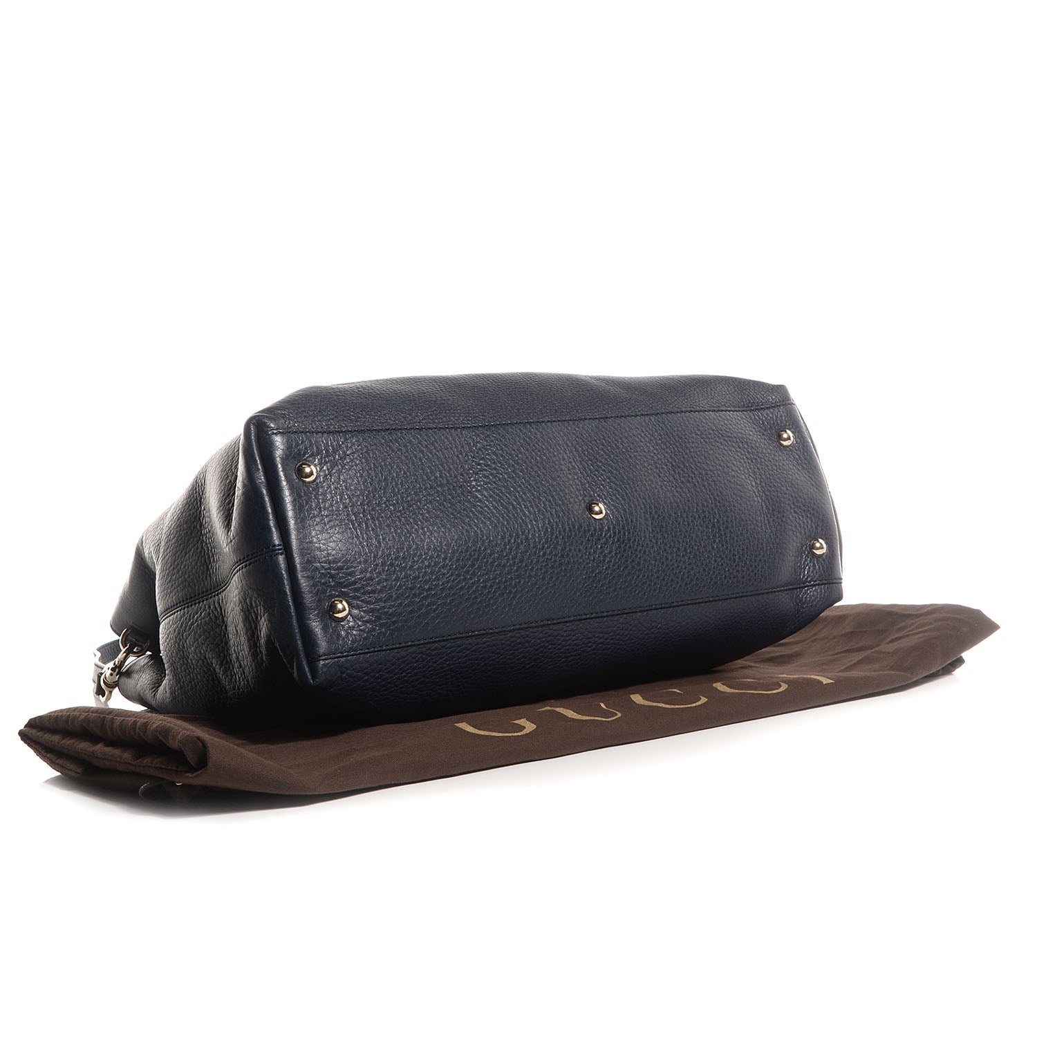 Gucci Cellarius Calfskin Medium Soho Working Tote Blue 4 of 8