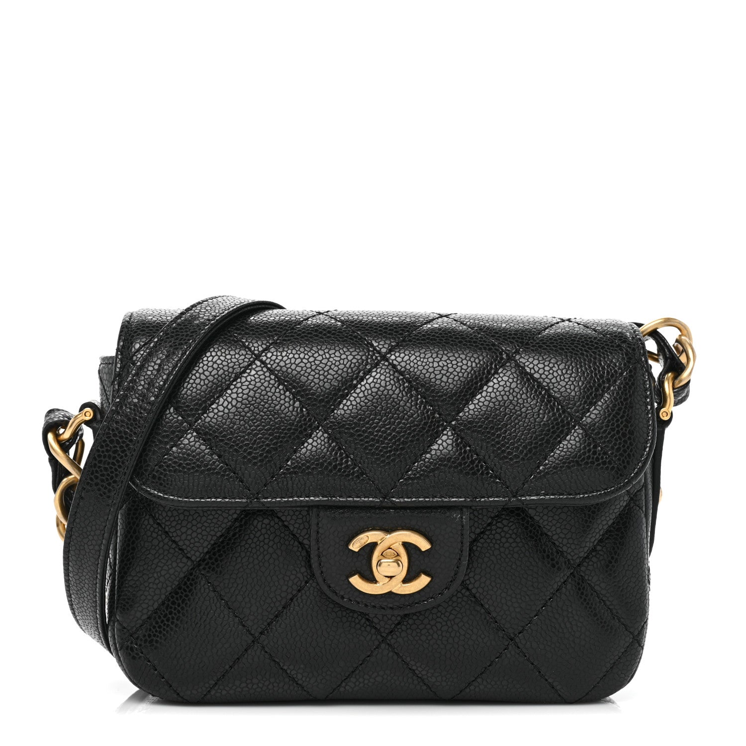 Chanel Caviar Quilted Mini Chain Flap Black 1 of 8