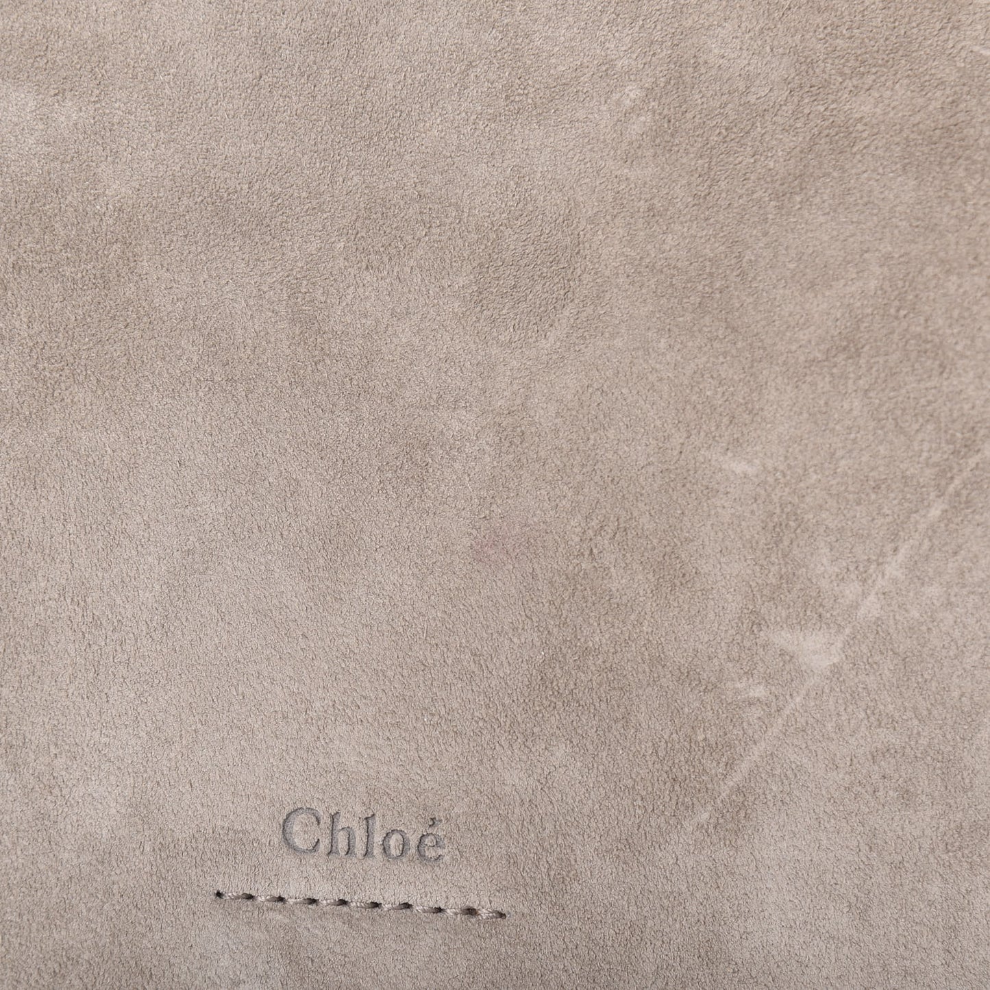 Calfskin Suede Medium Faye Shoulder Bag Motty Grey