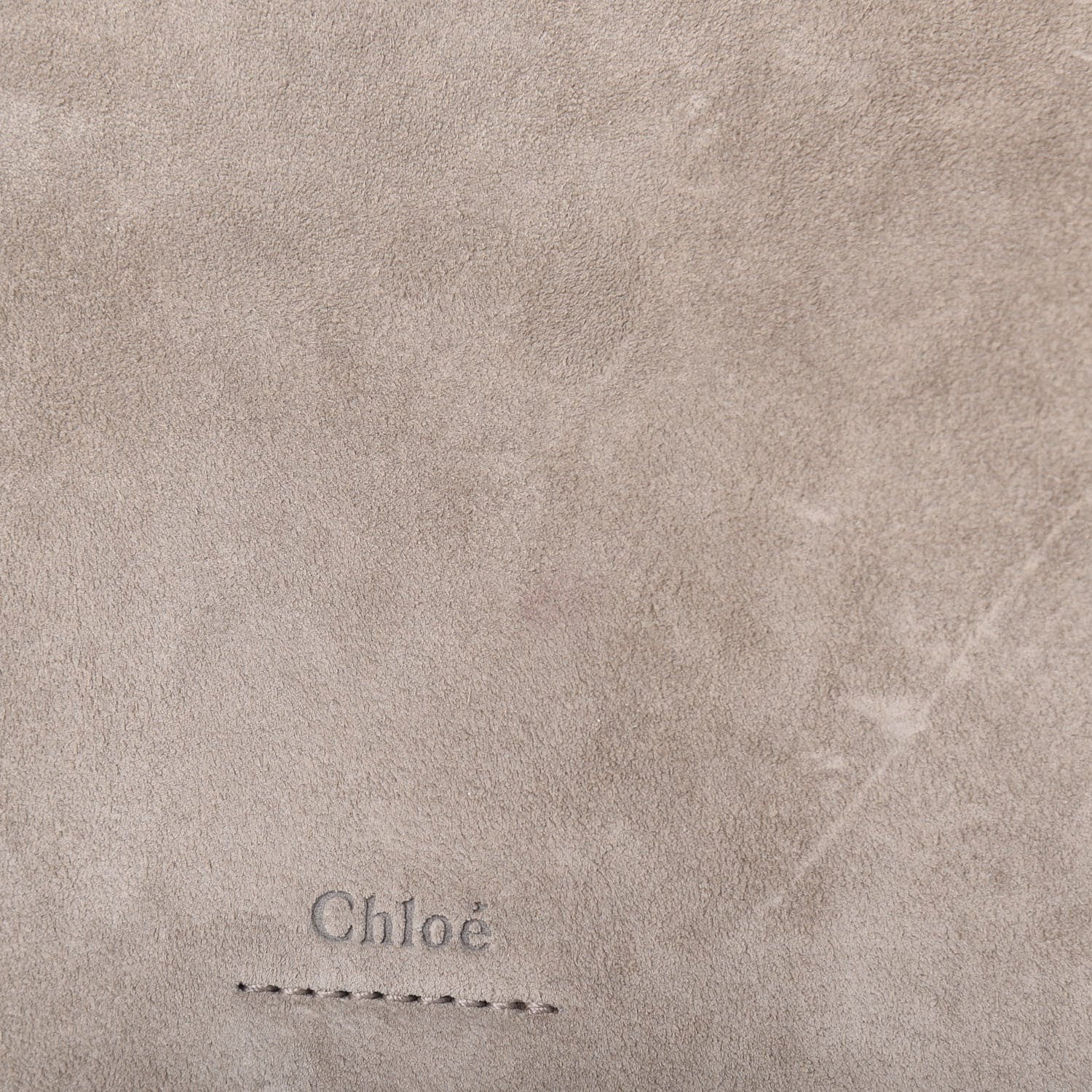 Chloe Calfskin Suede Medium Faye Shoulder Bag Motty Grey 10 of 12