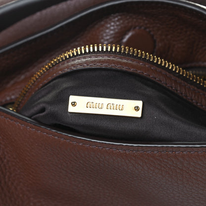 Miu Miu Vitello Phenix Shoulder Bag Palissandro 7 of 8