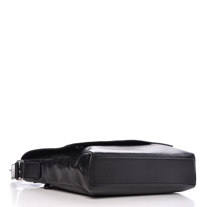 Dolce & Gabbana Calfskin Coated Canvas Logo Panel Messenger Black 4 of 14