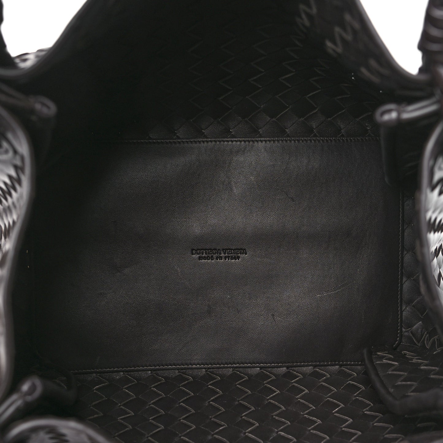 Nappa Intrecciato Large Andiamo Parachute Shoulder Bag Fondant