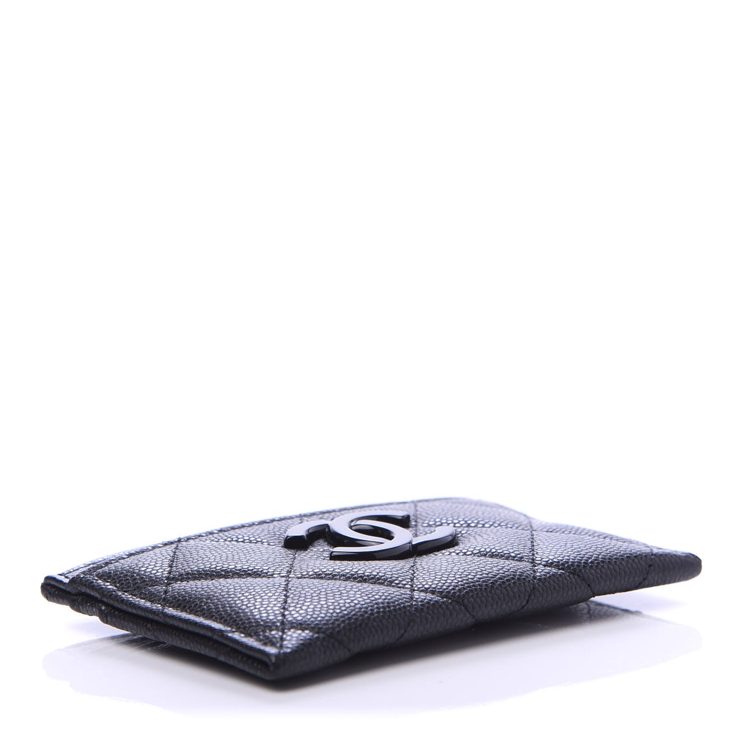 Caviar Quilted My Everything Card Holder Black