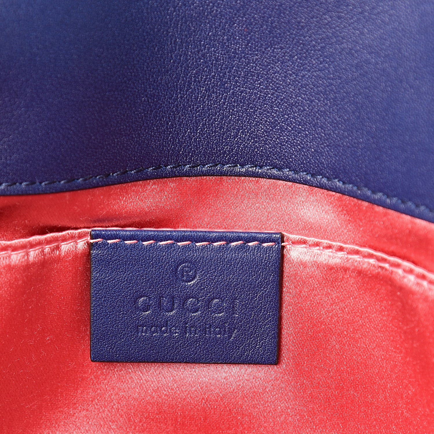 Gucci Velvet Matelasse Mini GG Marmont Shoulder Bag Cobalt Blue 5 of 11