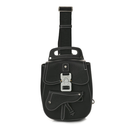 Christian Dior Grained Calfskin Mini Gallop Sling Bag Black 1 of 8