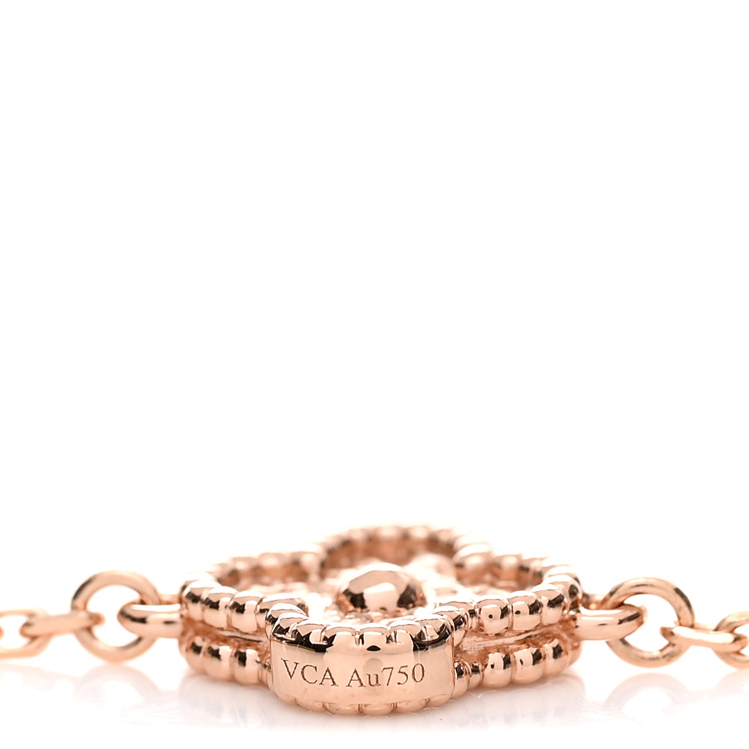 Van Cleef & Arpels 18K Rose Gold 6 Motifs Sweet Alhambra Bracelet 4 of 5