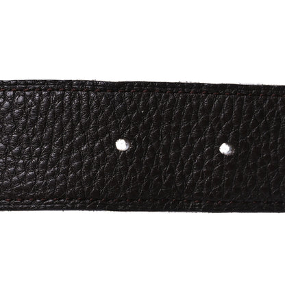 Hermes Box Togo 32mm Idem Belt 110 44 Black Chocolate 4 of 10