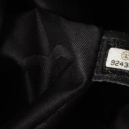 Chanel Calfskin Contrast Stitch Shoulder Bag Black 7 of 7