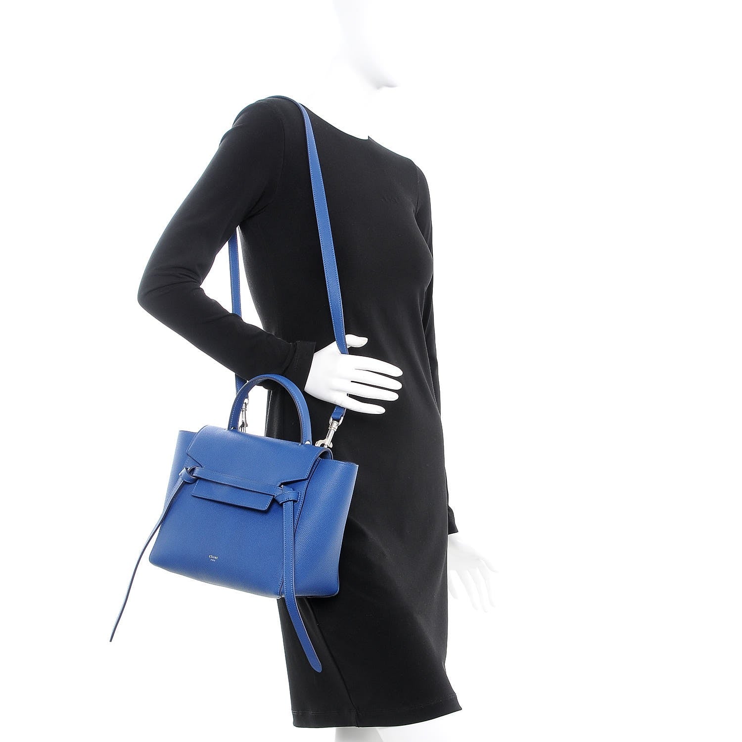 Celine Baby Grained Calfskin Micro Belt Bag Lazuli 2 of 6