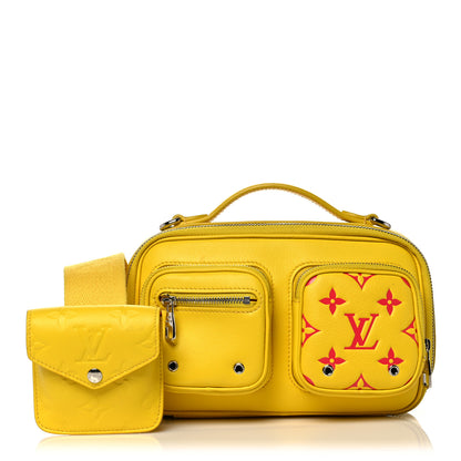 Louis Vuitton Calfskin Embossed Monogram Vuittamins Utility Crossbody Yellow 1 of 10