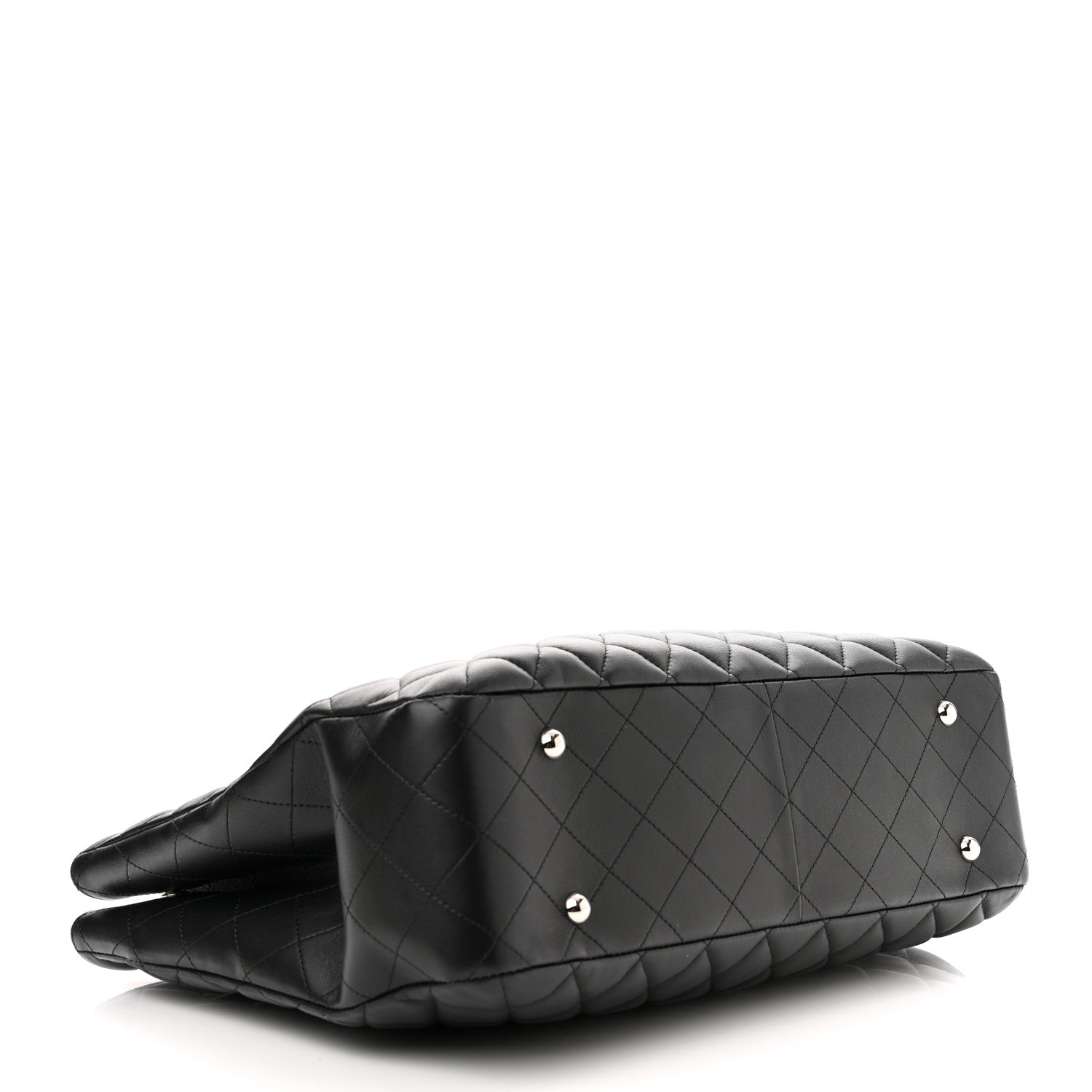 Chanel Calfskin Quilted Large Classic Shopping Tote Black 4 of 10