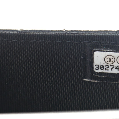 Chanel Lambskin Quilted Top Handle Flap Coin Purse With Chain Black 8 of 9