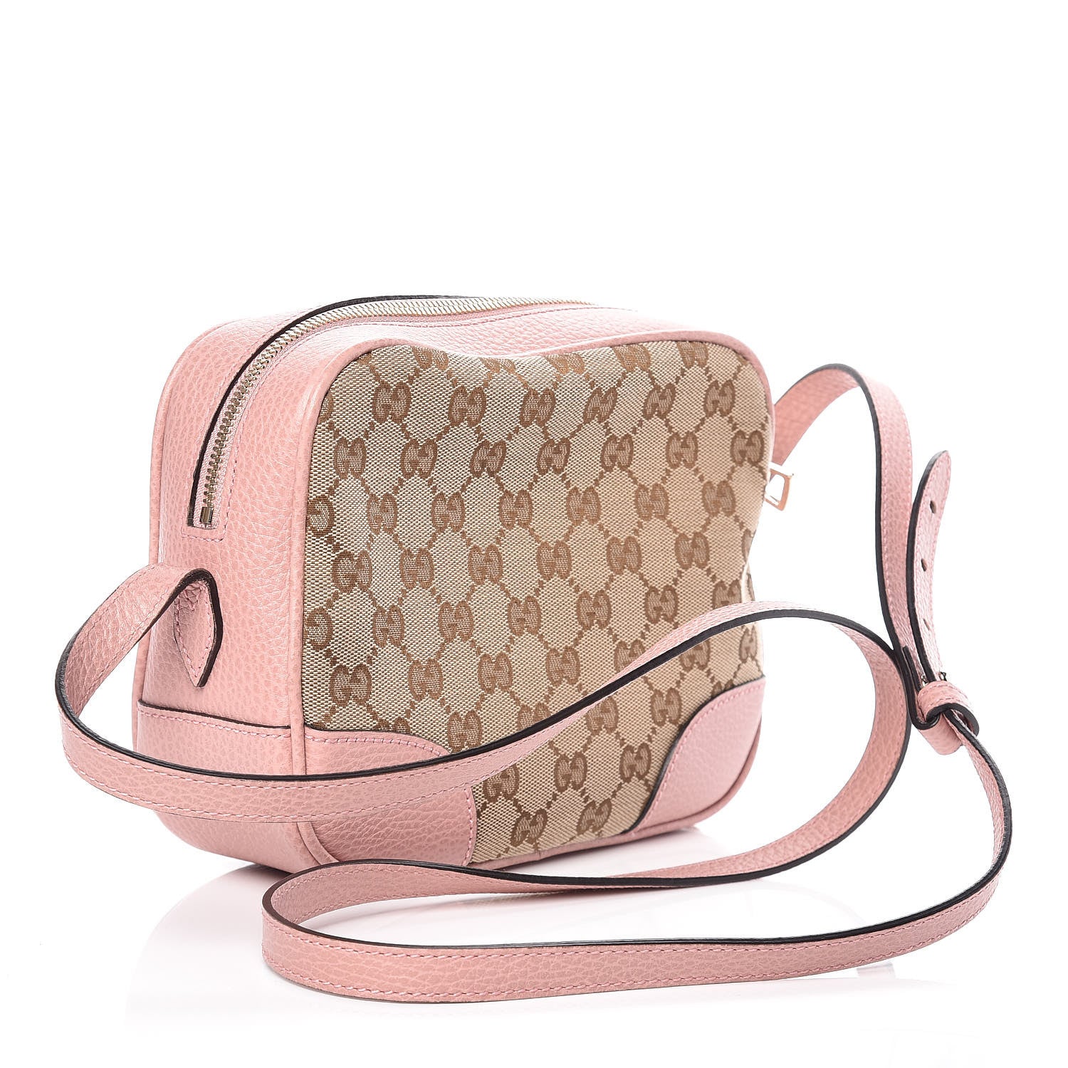Gucci Monogram Mini Bree Messenger Bag Beige Soft Pink 3 of 9