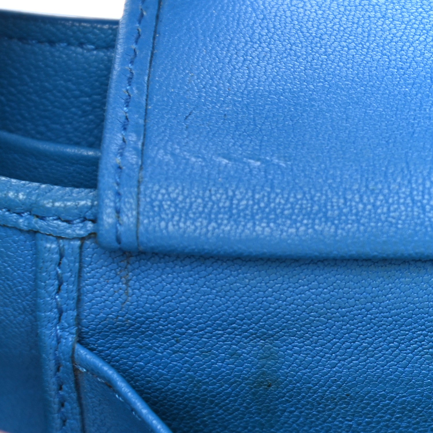 Bottega Veneta Nappa Intrecciato Bi-Fold Wallet Blue 18 of 19