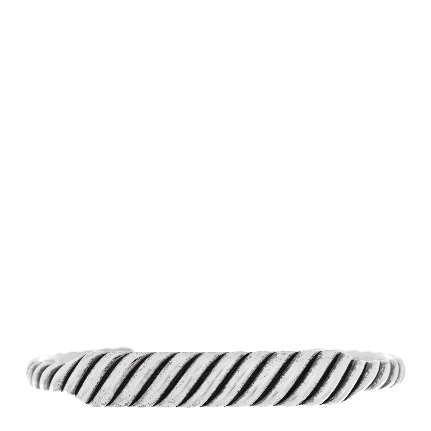 David Yurman Sterling Silver Sculpted Cable Contour Bracelet 1 of 3