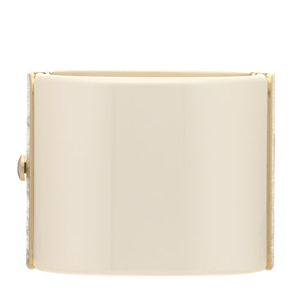 Chanel Resin Crystal Pearl April In Paris CC Cuff Beige 2 of 6