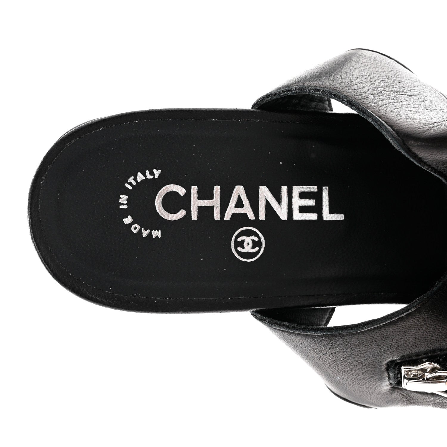 Chanel Calfskin CC Over The Knee Boots 40 Black 6 of 14