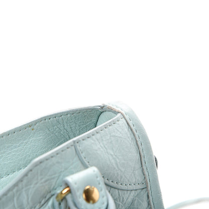 Balenciaga Agneau Classic Gold Hardware Mini City Bleu Maldives 13 of 15